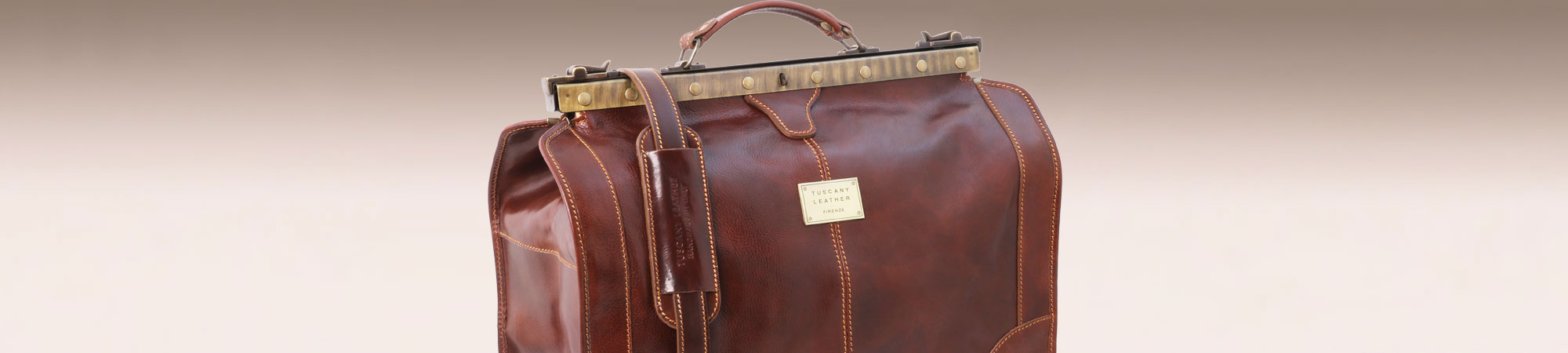  Tuscany Leather Madrid Gladstone Leather Bag - Large