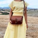 Alessia Leather Shoulder bag Yellow TL142020