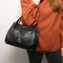 Nora Soft Woven Leather Handbag Черный TL142412