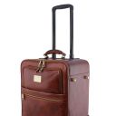 TL Voyager 4 Wheels Vertical Leather Trolley Brown TL141911