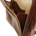 Bangkok Notebook Rucksack aus Leder Schwarz TL141063