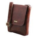 John Borsello da Uomo in Pelle con zip Frontale Testa di Moro TL142464