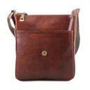 John Borsello da Uomo in Pelle con zip Frontale Testa di Moro TL142464