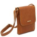 John Borsello da Uomo in Pelle con zip Frontale Naturale TL141408