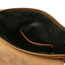 John Bolso en Piel Para Hombre con Cremallera Frontal Negro TL141408