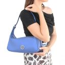 Miranda Schultertasche aus Weichem Leder Blau TL142467