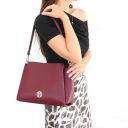 Abby Leather Shoulder bag Bordeaux TL142468