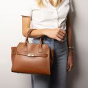 Origami Sac Cabas en Cuir Cognac TL142466