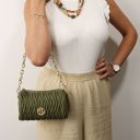 Chantilly Mini Bauletto in Pelle Verde Foresta TL142493