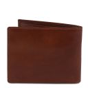 Exclusive 3 Fold Leather Wallet for men With Coin Pocket Dark Brown TL140763