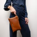 TL Bag Soft Leather Clutch Forest Green TL142029