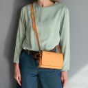 Biscuit Sac Bandoulière en Cuir Souple Lime TL142582