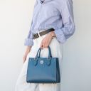 Croque Leather Handbag Cognac TL142565