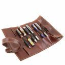 Exclusive Leather pen Holder Dark Brown TL141620