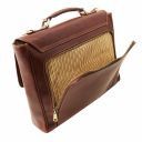 Trieste Exclusive Leather Laptop Case With 2 Compartments Коричневый TL141662