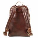 Mumbai Leather Backpack Dark Brown TL141715