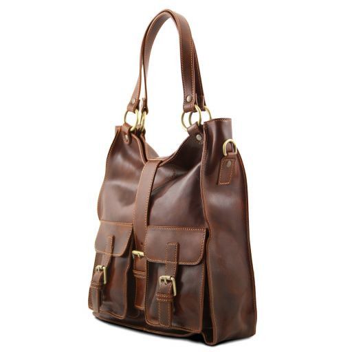 Melissa - Lady Leather bag Brown TL140928