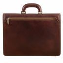 Amalfi Leather Briefcase 1 Compartment Brown TL141351