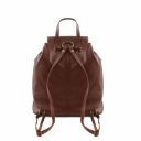 Seoul Leather Backpack Large Size Olive Green TL141507