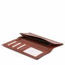 Exclusive Vertical 2 Fold Leather Wallet for men Dark Brown TL140777