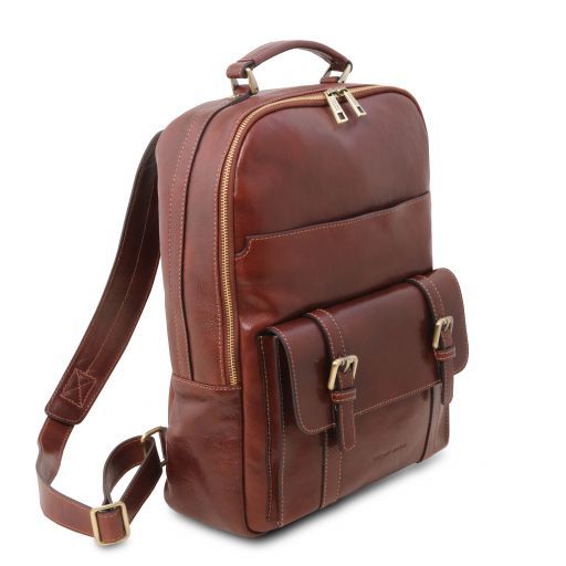 leather laptop bag with luggage strap