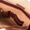 Modena Кожаный портфель на 2 отделения Темно-коричневый TL141134