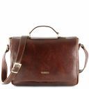 Padova Exclusive Leather Laptop Case Brown TL140891