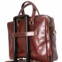 Urbino Two Compartments Leather Laptop Briefcase With Front Pocket Черный TL141894