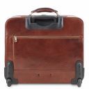 Varsavia Leather Pilot Case With two Wheels Dark Brown TL141888