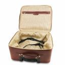 Varsavia Leather Pilot Case With two Wheels Black TL141888