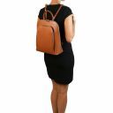 TL Bag Damenrucksack aus Saffiano Leder Nude TL141631