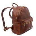 Sydney Leather Backpack Dark Brown TL141979