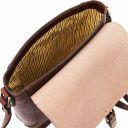 Jody Leather Shoulder bag With Flap Brown TL141278