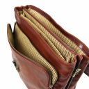 Alessandria Leather Multi Compartment TL SMART Laptop Briefcase Brown TL142067