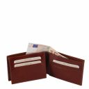 Exclusive 3 Fold Leather Wallet for men Dark Brown TL140760