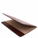 Leather Desk pad With Inner Compartment Brown TL142054