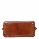 TL Voyager Reisetasche aus Leder in Halbrundem Design - Klein Honig TL141405