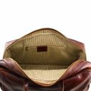 Bora Bora Дорожный кожаный набор сумок на колесах Темно-коричневый TL3072