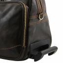 Bora Bora Кожаная сумка на колесах - Малый размер Темно-коричневый TL3065
