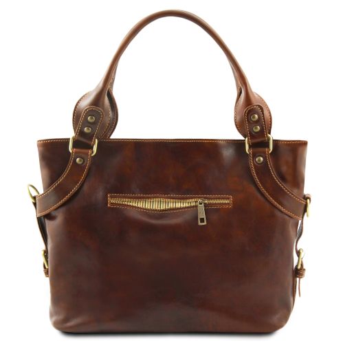 Ilenia - Leather Shoulder bag Honey TL140899