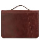 Claudio Exclusive Leather Document Case With Handle Black TL141404