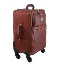 Business 4 Wheels Leather Trolley and Leather TL SMART Laptop Briefcase Черный TL142271
