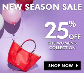 25% off the women's collection