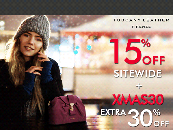 15% off SITEWIDE + EXTRA 30% off Christmas Shopping Week