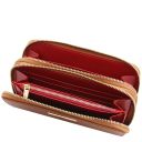 Mira Double zip Around Leather Wallet Коньяк TL142331