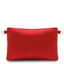 TL Bag Clutch aus Weichem Metallic-Leder Lipstick Rot TL141988