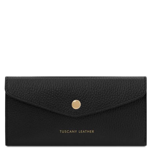 Cartera Tipo Sobre en Piel Negro TL142322