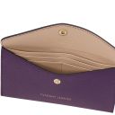 Portefeuille Enveloppe en Cuir Violet TL142322