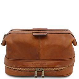 Jacob Reise Kulturtasche aus Leder Natural TL142204