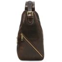 Kevin Leather Crossover bag Dark Brown TL142195